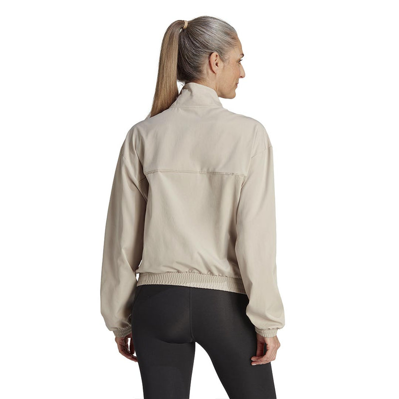 adidas - Veste de survêtement tissée Train Essentials 1/4 zippée pour femme (HZ5637) 