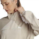 adidas - Veste de survêtement tissée Train Essentials 1/4 zippée pour femme (HZ5637) 