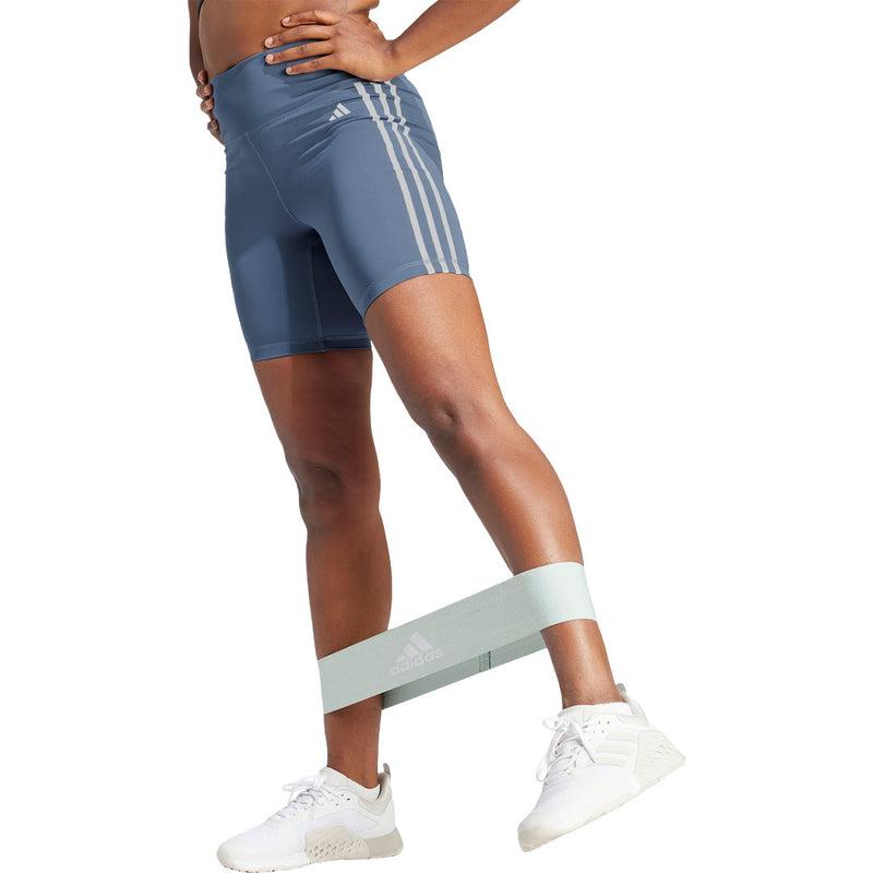 adidas - Women's Training Essentials 3-Stripes High-Waisted Shorts (IS4208)