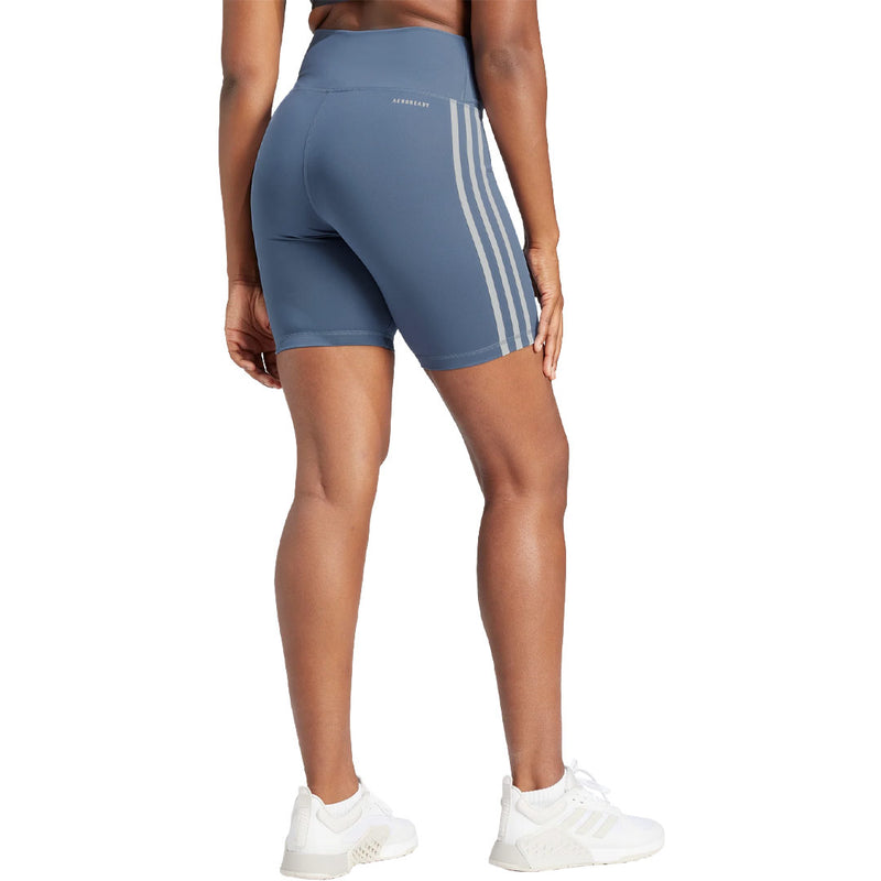 adidas - Women's Training Essentials 3-Stripes High-Waisted Shorts (IS4208)