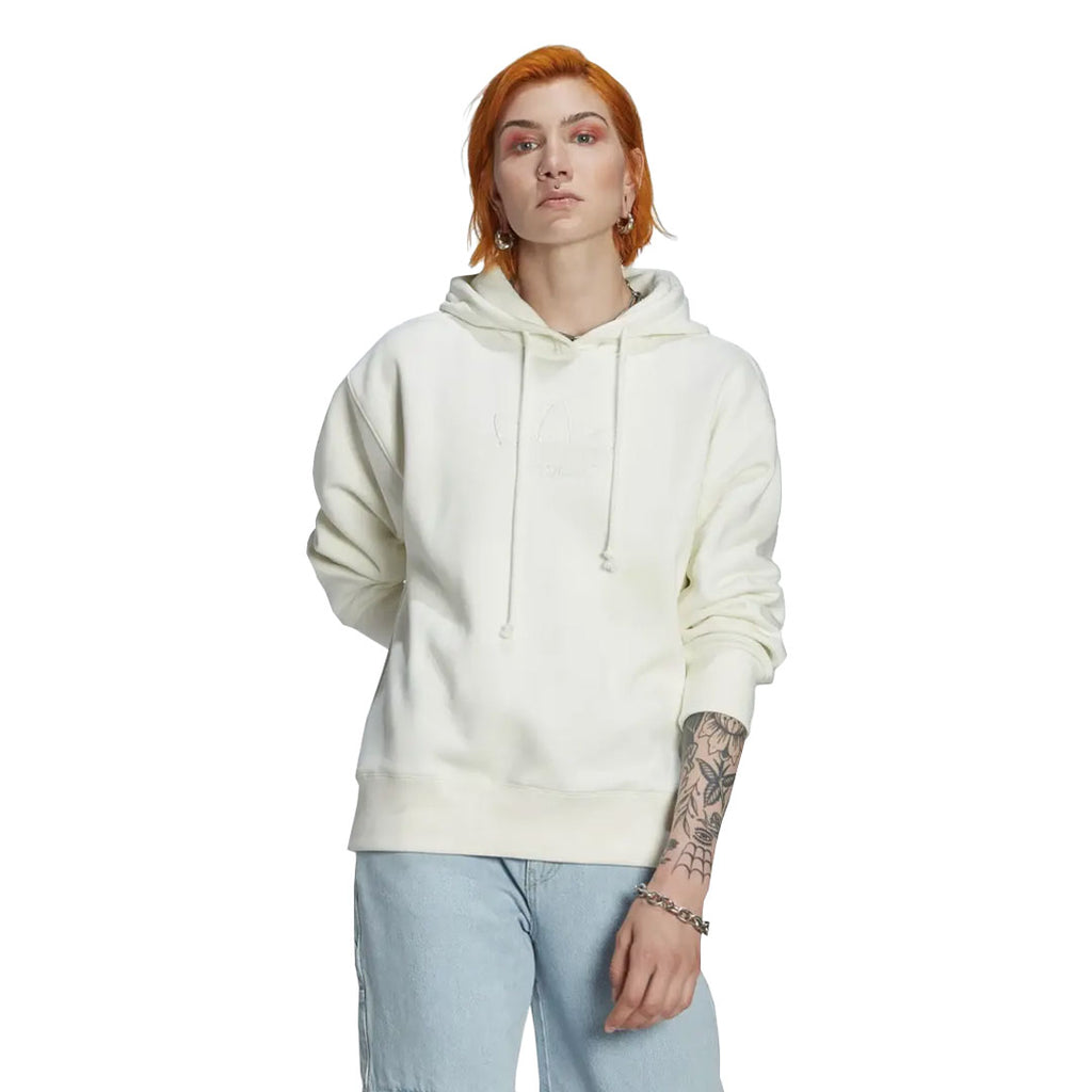 adidas - Sweat à capuche brodé Trèfle pour femme (HM1636) 
