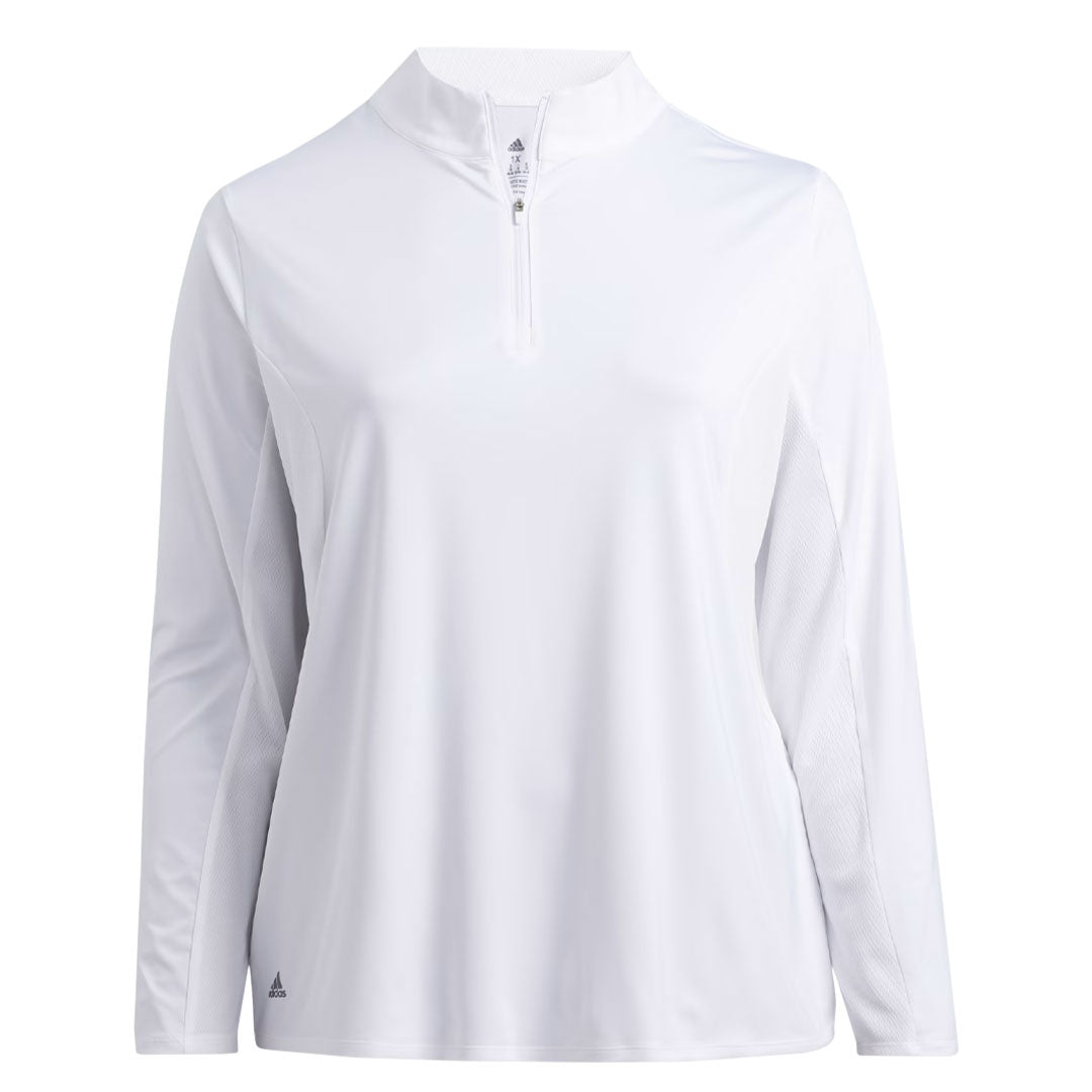 adidas - Women's Ultimate365 1/2 Zip Long Sleeve Golf T-Shirt