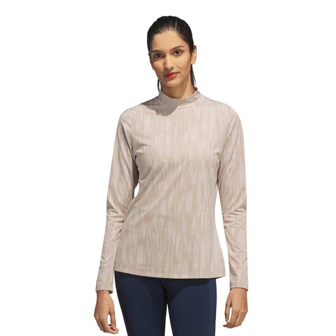 8YARDS Women’s MockNeck 4G adidas - Women's Ultimate365 Jacquard Long Sleeve Mock Neck Top