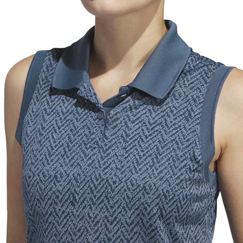 adidas - Women's Ultimate365 Jacquard Sleeveless Polo (IV9272)