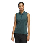 adidas - Women's Ultimate365 Jacquard Stripe Sleeveless Polo (JN8391)