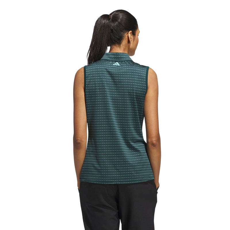 adidas - Women's Ultimate365 Jacquard Stripe Sleeveless Polo (JN8391)