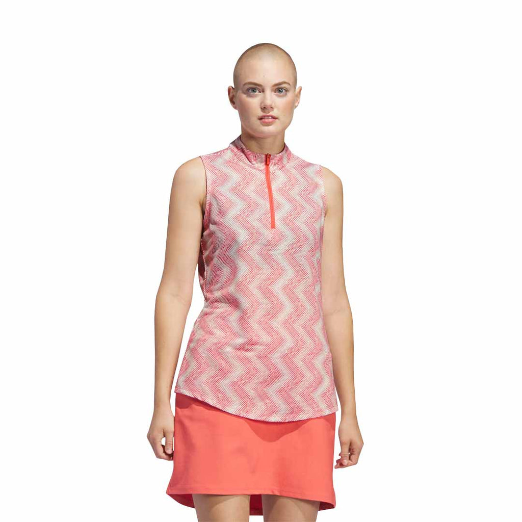 adidas - Women's Ultimate365 Ottoman Printed Sleeveless Polo (IP4233)