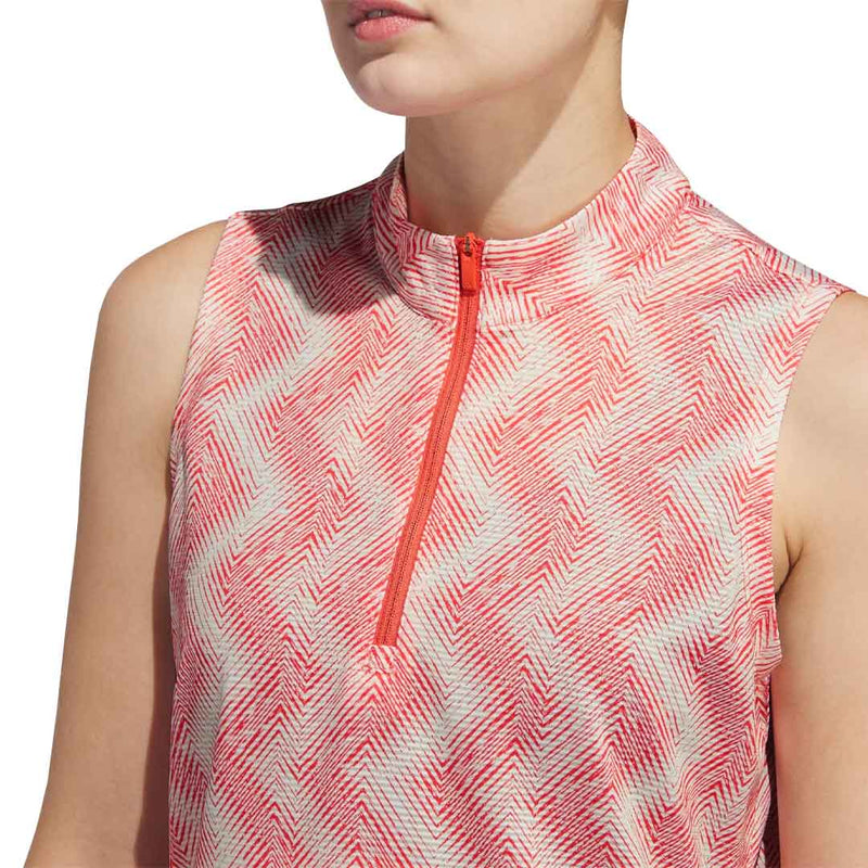 adidas - Women's Ultimate365 Ottoman Printed Sleeveless Polo (IP4233)