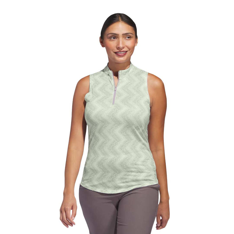 adidas - Women's Ultimate365 Ottoman Printed Sleeveless Polo (IP8689)