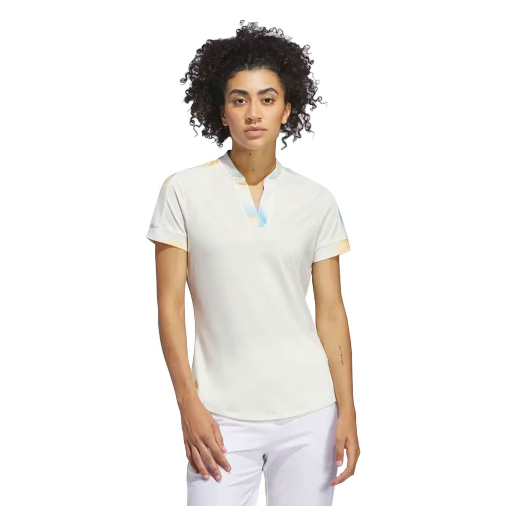 adidas - Polo imprimé Ultimate365 à manches courtes pour femme (IP4229) 