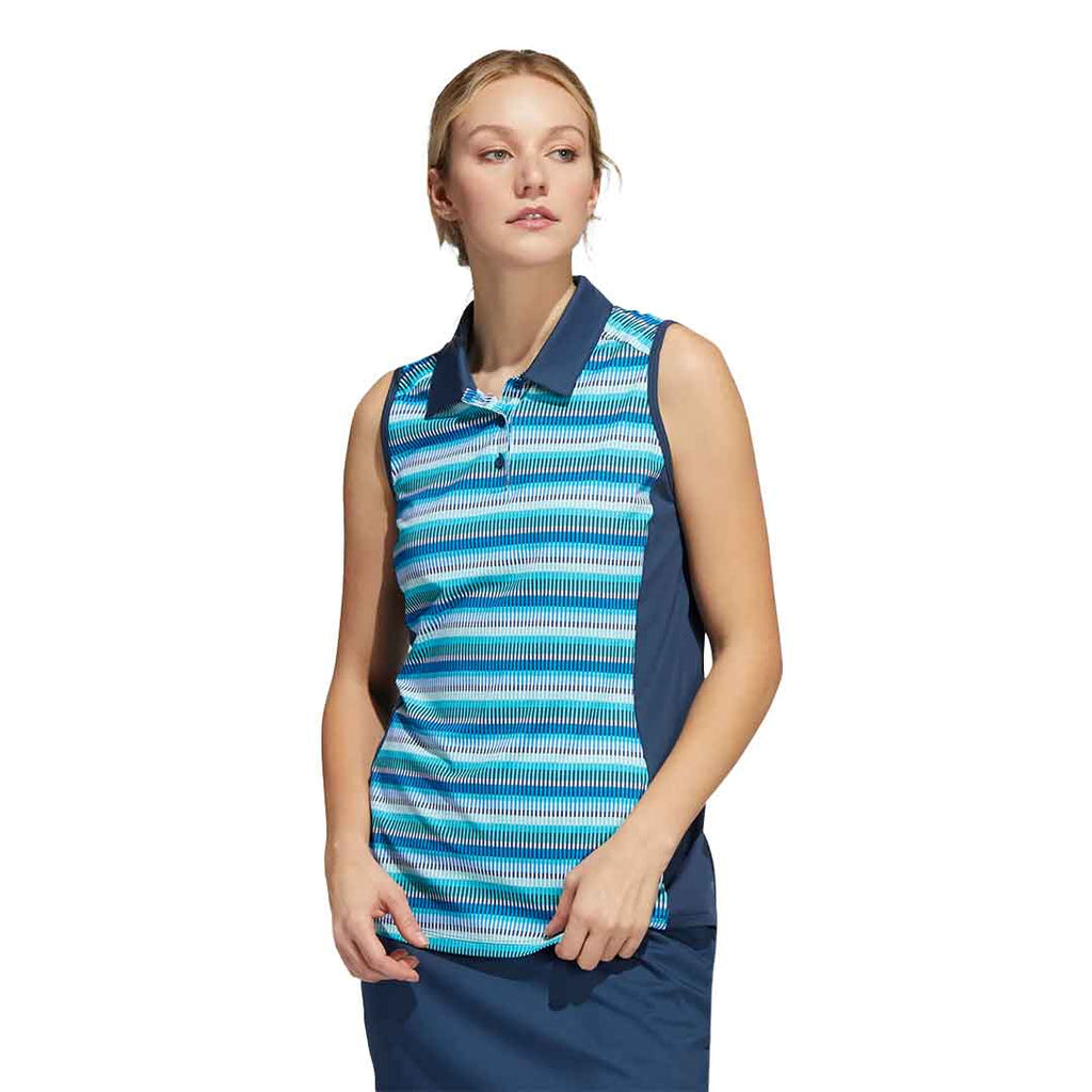 adidas - Polo sans manches imprimé Ultimate 365 pour femmes (HG8522) 