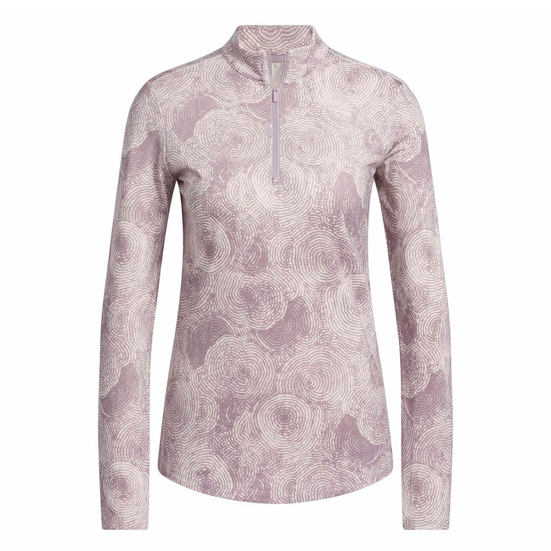 adidas - Women's Ultimate365 Printed 1/4 Zip Mock-Neck Pullover (IP4256)