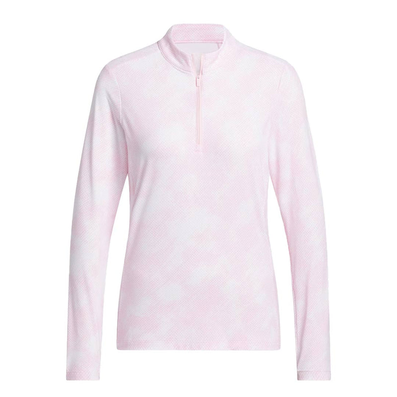 adidas - Women's Ultimate365 Printed 1/4 Zip Mock Neck Top (JN8412)