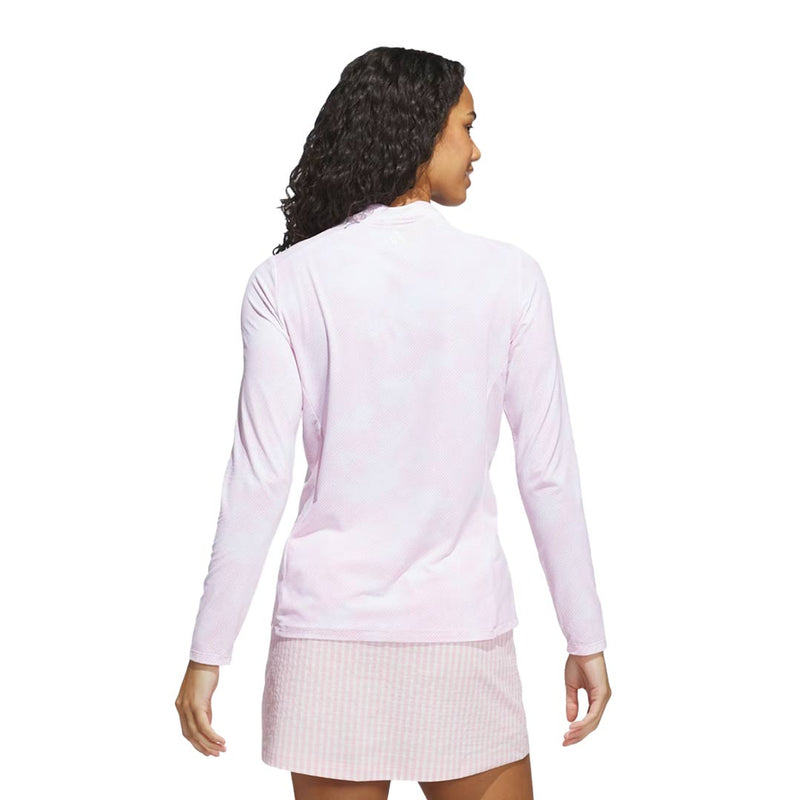 adidas - Women's Ultimate365 Printed 1/4 Zip Mock Neck Top (JN8412)