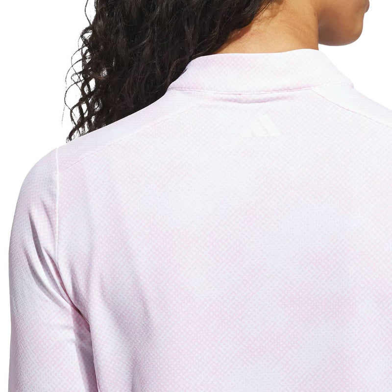 adidas - Women's Ultimate365 Printed 1/4 Zip Mock Neck Top (JN8412)
