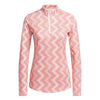 adidas - Women's Ultimate365 Printed 1/4 Zip Mock Neck Sweater (IP4255)