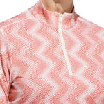 adidas - Women's Ultimate365 Printed 1/4 Zip Mock Neck Sweater (IP4255)