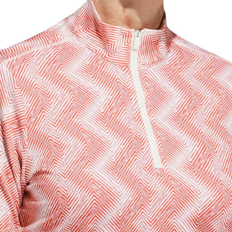 adidas - Women's Ultimate365 Printed 1/4 Zip Mock Neck Sweater (IP4255)