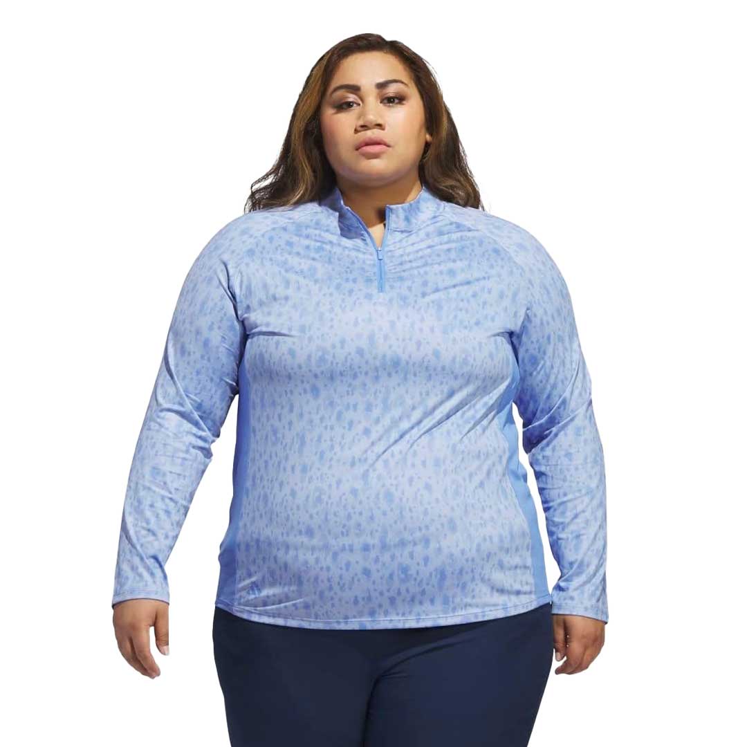 adidas - Women's Ultimate365 Quarter Zip Long Sleeve Golf Polo