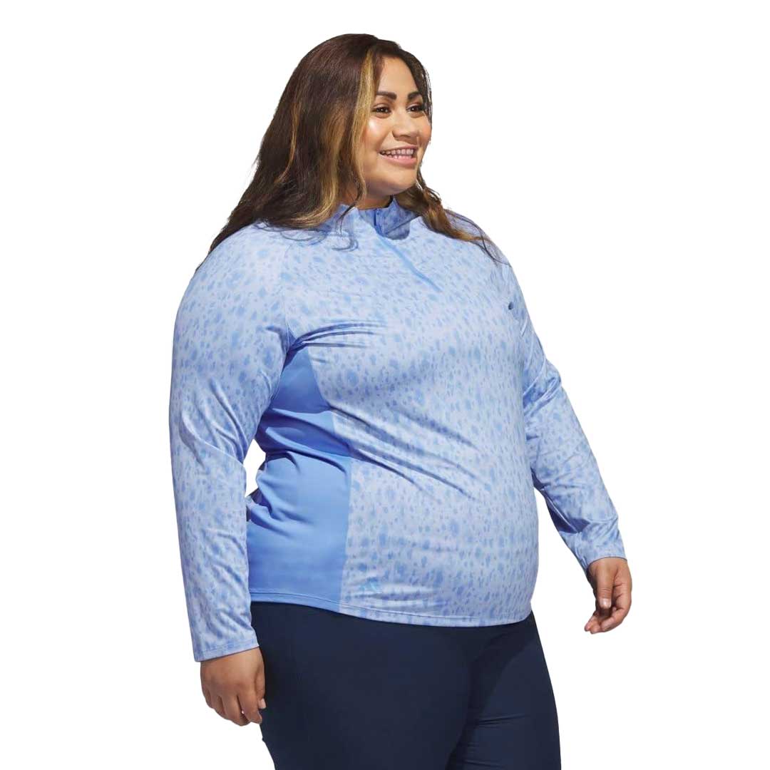 adidas - Women's Ultimate365 Quarter Zip Long Sleeve Golf Polo