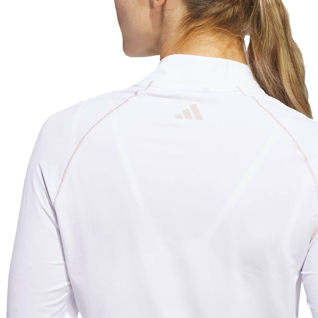 adidas - Women's Ultimate365 Solid 1/4 Zip Mock Polo (IM7871