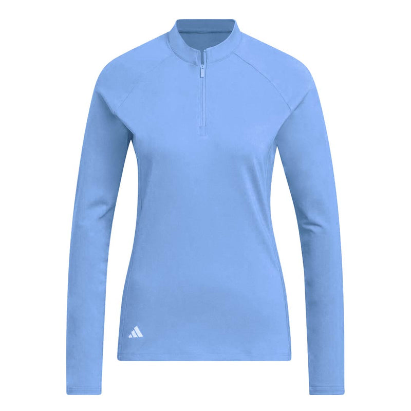 adidas - Women's Ultimate365 Solid Long Sleeve 1/4 Zip Polo (HY3971)