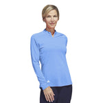 adidas - Women's Ultimate365 Solid Long Sleeve 1/4 Zip Polo (HY3971)