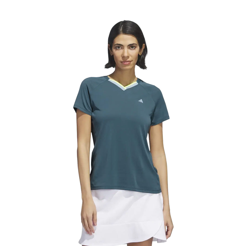 adidas - Women's Ultimate365 Tour HEAT.RDY V-Neck T-Shirt (IB2071)