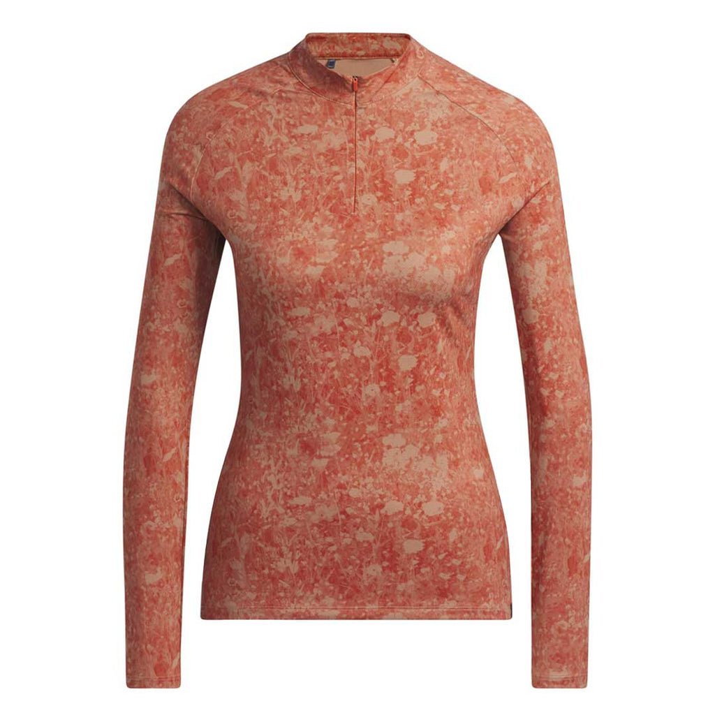 adidas Women's Ultimate365 Tour Long Sleeve Printed Golf Polo