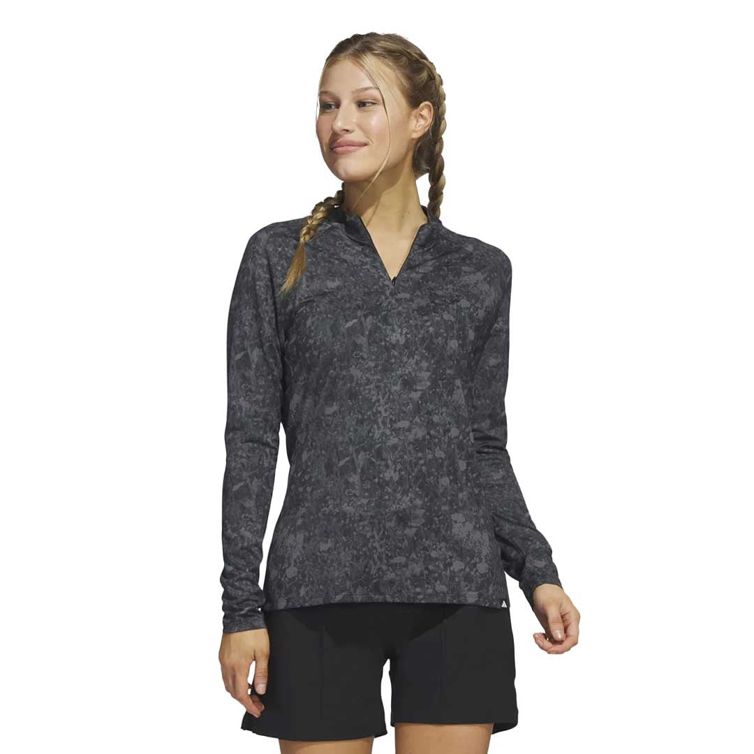 adidas - Women's Ultimate365 Tour Long Sleeve Printed Golf Polo