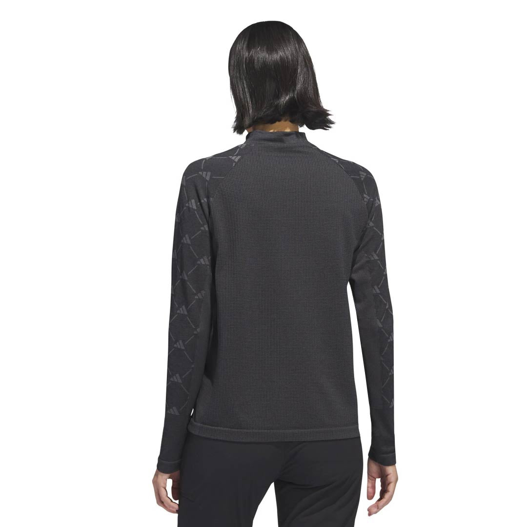 新品　WOMEN’S BACK LOGO LINE LS MOCK NECK Women's Long Sleeve Bra-Friendly Mock Neck with Back Zipper