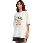 adidas - Women's University Of Miami Hurricanes Originals Graphic T-Shirt (KF2324)