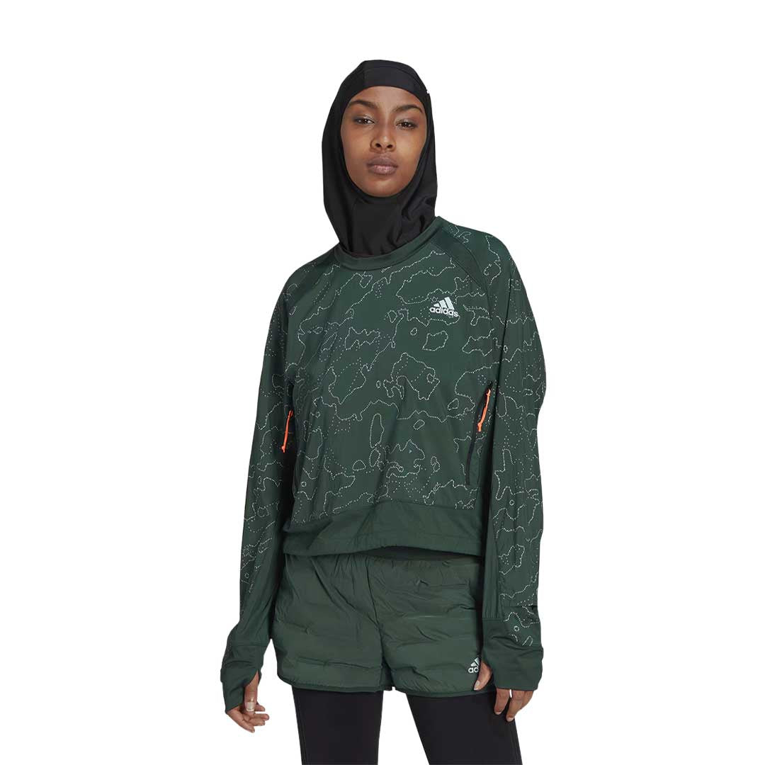 adidas - Women's X-City Running Crewneck Cover Up Jacket (HC6323