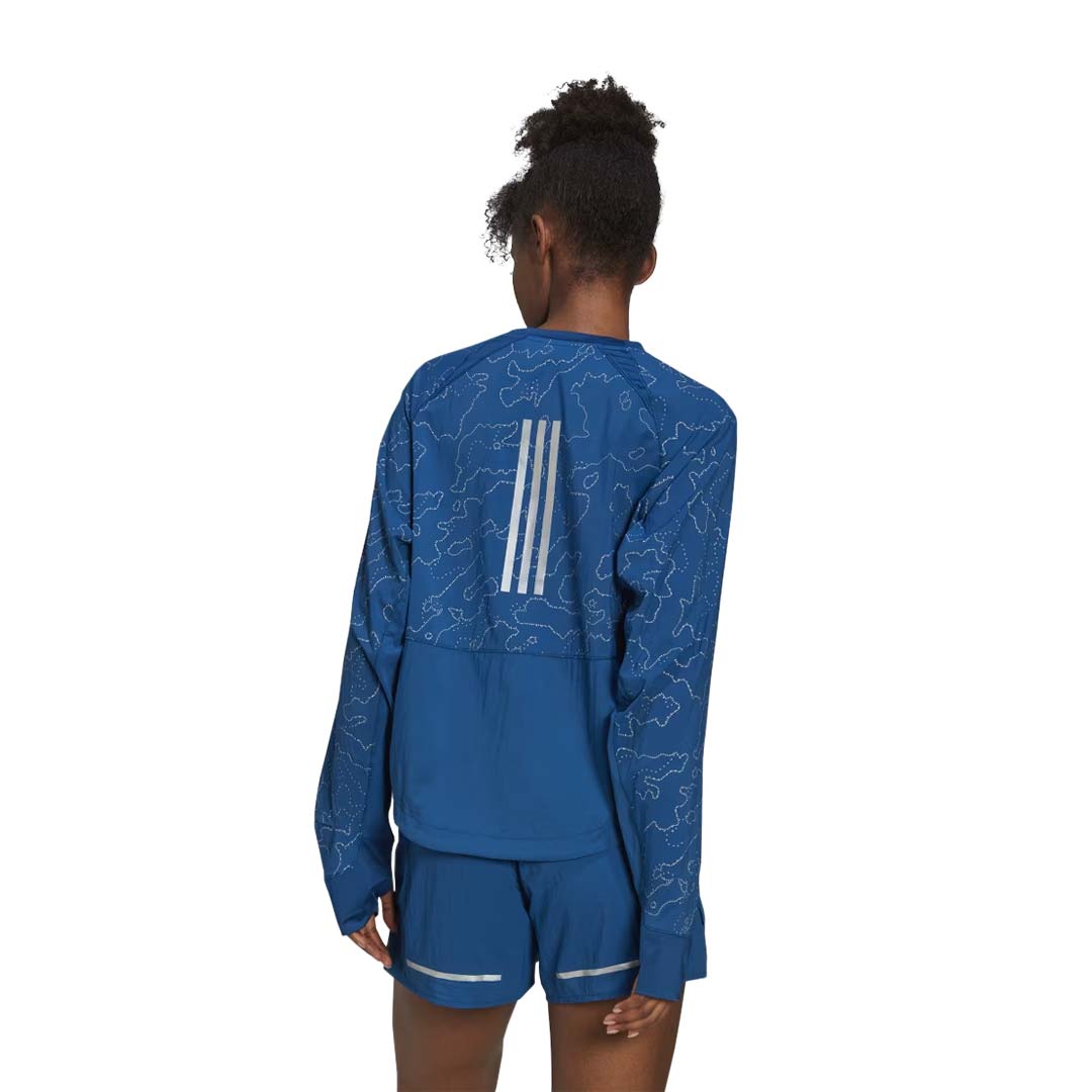 adidas Women s X City Running Crewneck Cover Up Jacket HN0708 SVP Sports