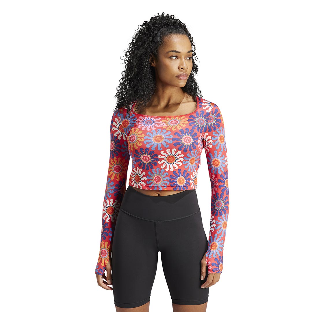 adidas - Women's adidas x FARM Rio Crop Long Sleeve T-Shirt