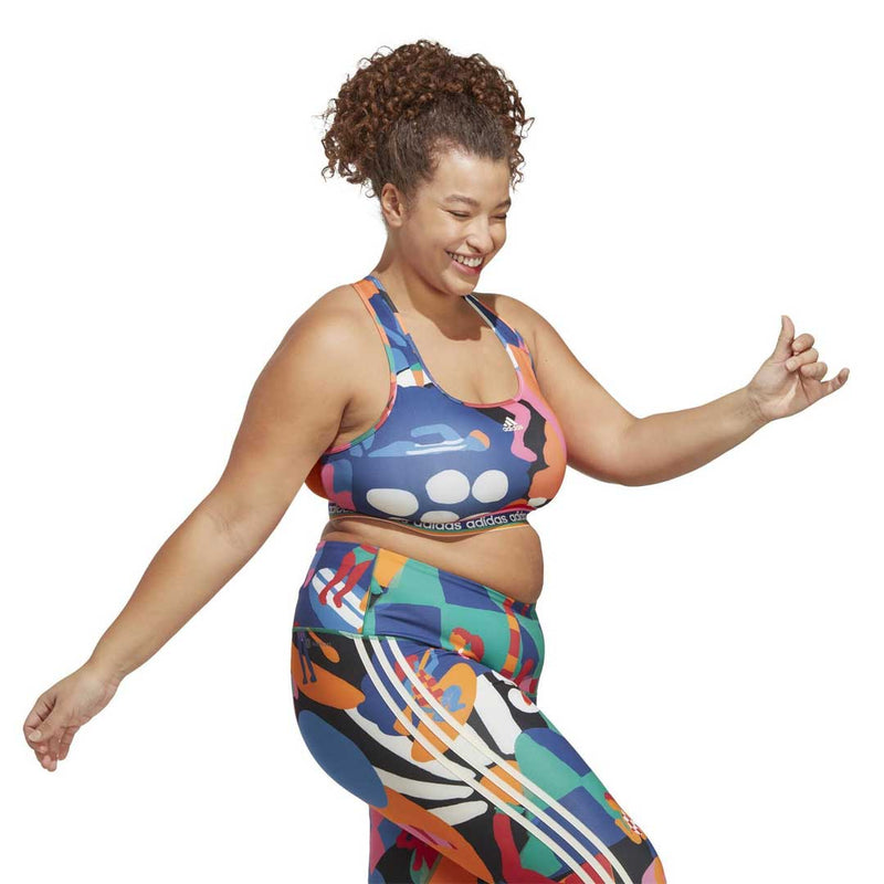 adidas - Women's adidas x Farm Rio Medium-Support Bra (Plus Size) (HS1189)