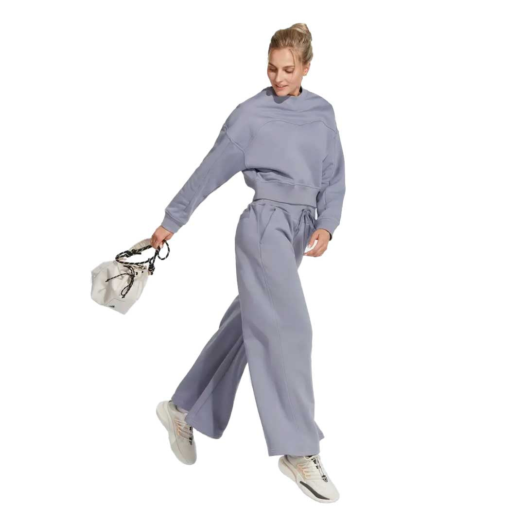 adidas - Womens' Lounge Fleece Wide Jogger (HZ4389) – SVP Sports