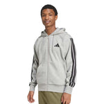 adidas - Men's 3-Stripes Fleece Full Zip Hoodie (JD1865)