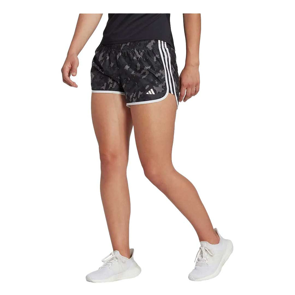 adidas - Short de course camouflage Marathon 20 pour femme (3 pouces) (HM4249-3IN)