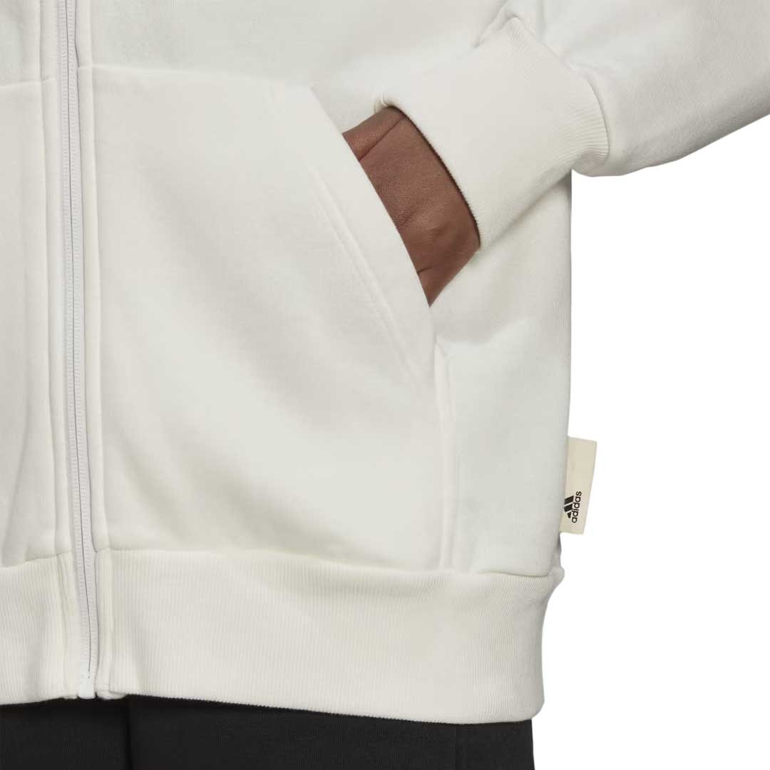 adidas - Women's Studio Lounge Fleece Full-Zip Hoodie adidas - Women's Studio Lounge Fleece Full-Zip Hoodie