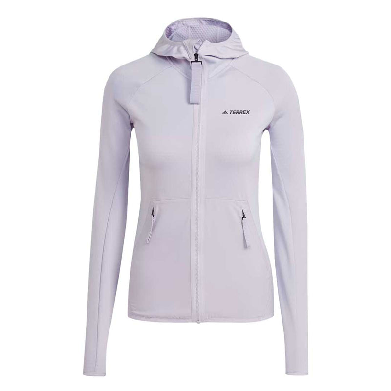 adidas - Veste de randonnée légère à capuche Terrex Tech Fleece pour femme (HT2048)
