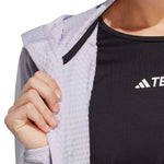 adidas - Veste de randonnée légère à capuche Terrex Tech Fleece pour femme (HT2048)