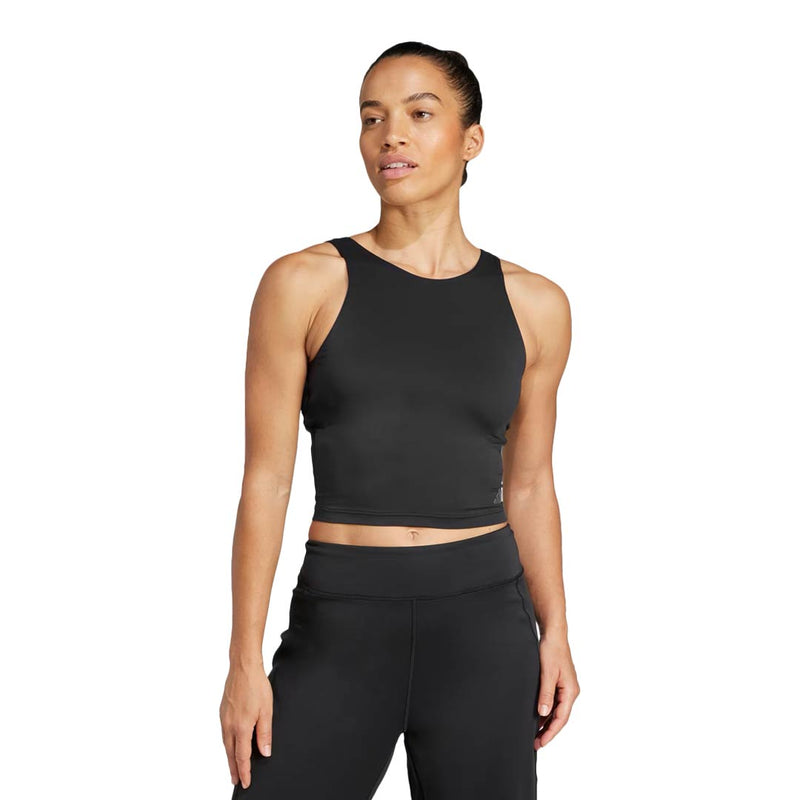 adidas - Women's Yoga Crop Tank With Inner Shelf Bra (JH1476)