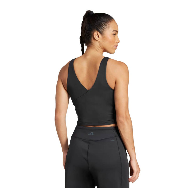 adidas - Women's Yoga Crop Tank With Inner Shelf Bra (JH1476)