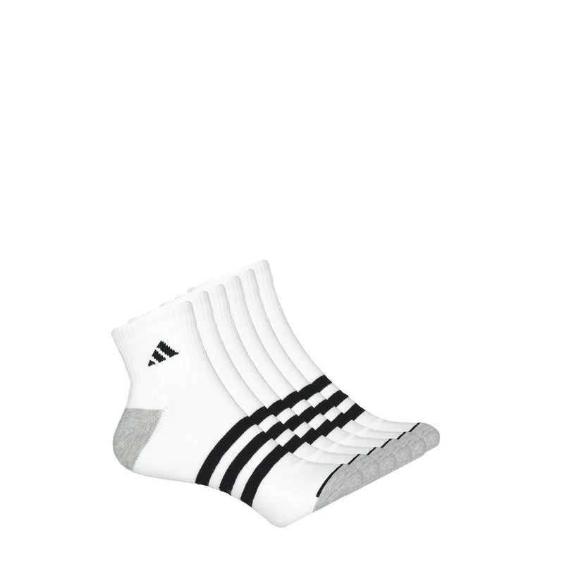adidas - Men's 3 Stripe Cushioned 6 Pack 1/4 Socks (GB7963)