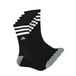 adidas - Men's 3 Stripe Cushioned 6 Pack Crew Socks (GB7952)