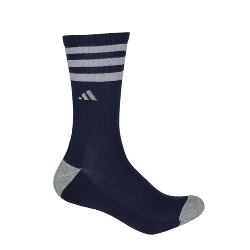 adidas - Men's 3 Stripe Cushioned 6 Pack Crew Socks (IV2028)