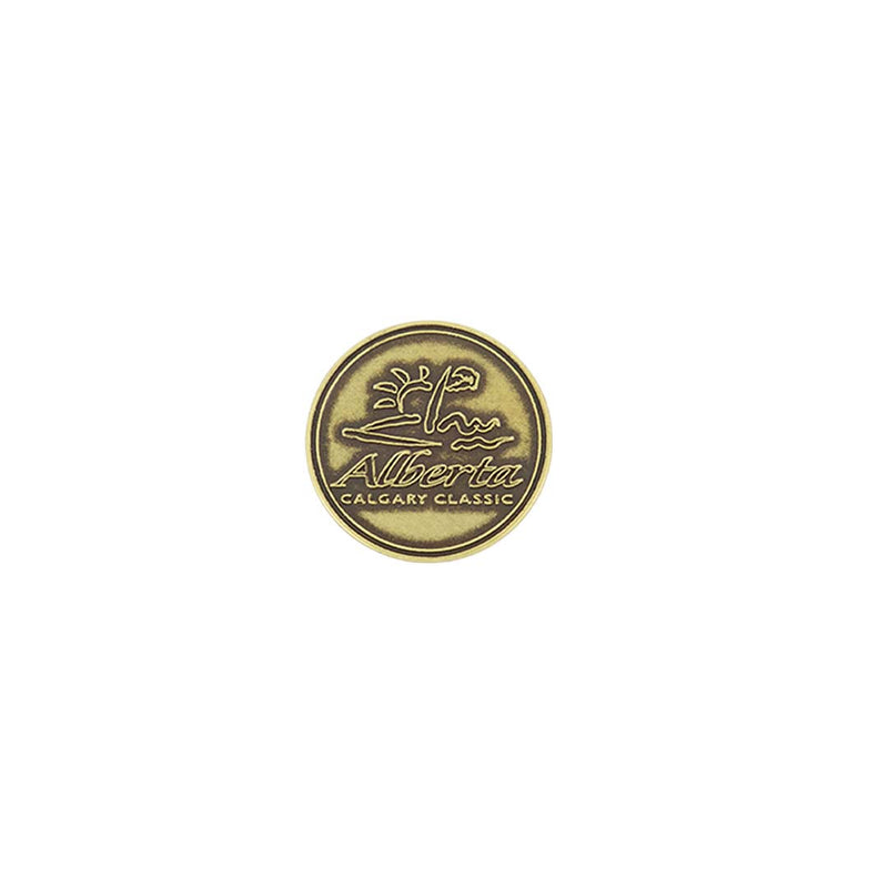 ahead - Alberta 'Calgary Classic' Golf Ball Markers (BM4 ALBCALCL - BRASS)