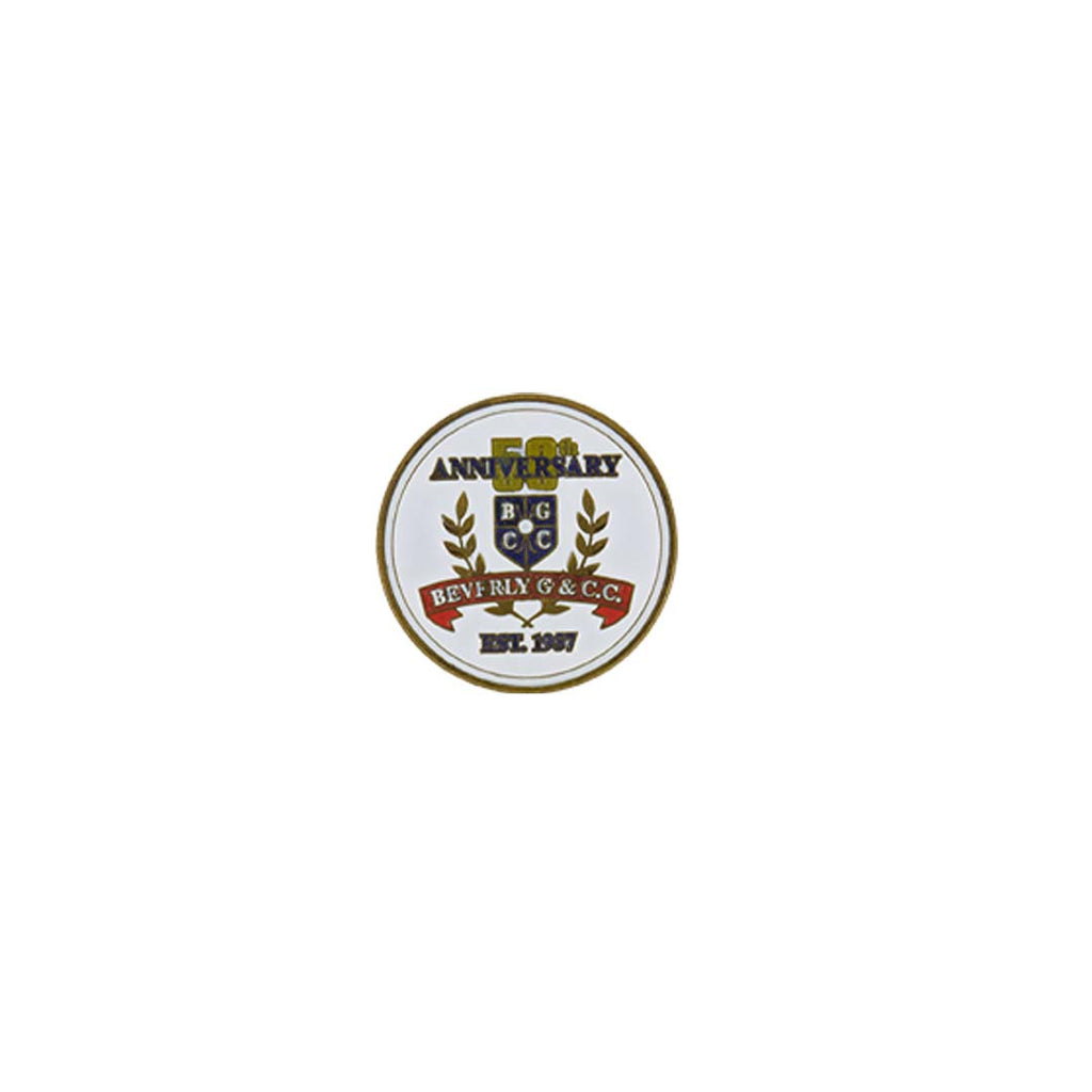 ahead - Beverly Golf & Country Club 50th Anniversary Ball Markers (BM4R BENERLI-WHT-RD-BLK)