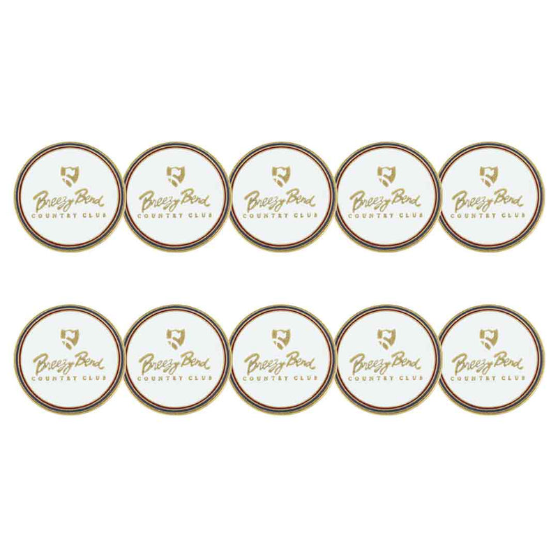 ahead Breezy Bend Country Club Golf Ball Markers (BM4R GOLFBREEZYWH